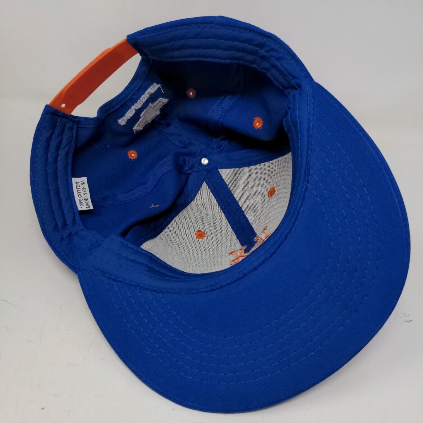 New York Mets Men's Snapback Hat Blue Adjustable Embroidered Chevrolet Logo