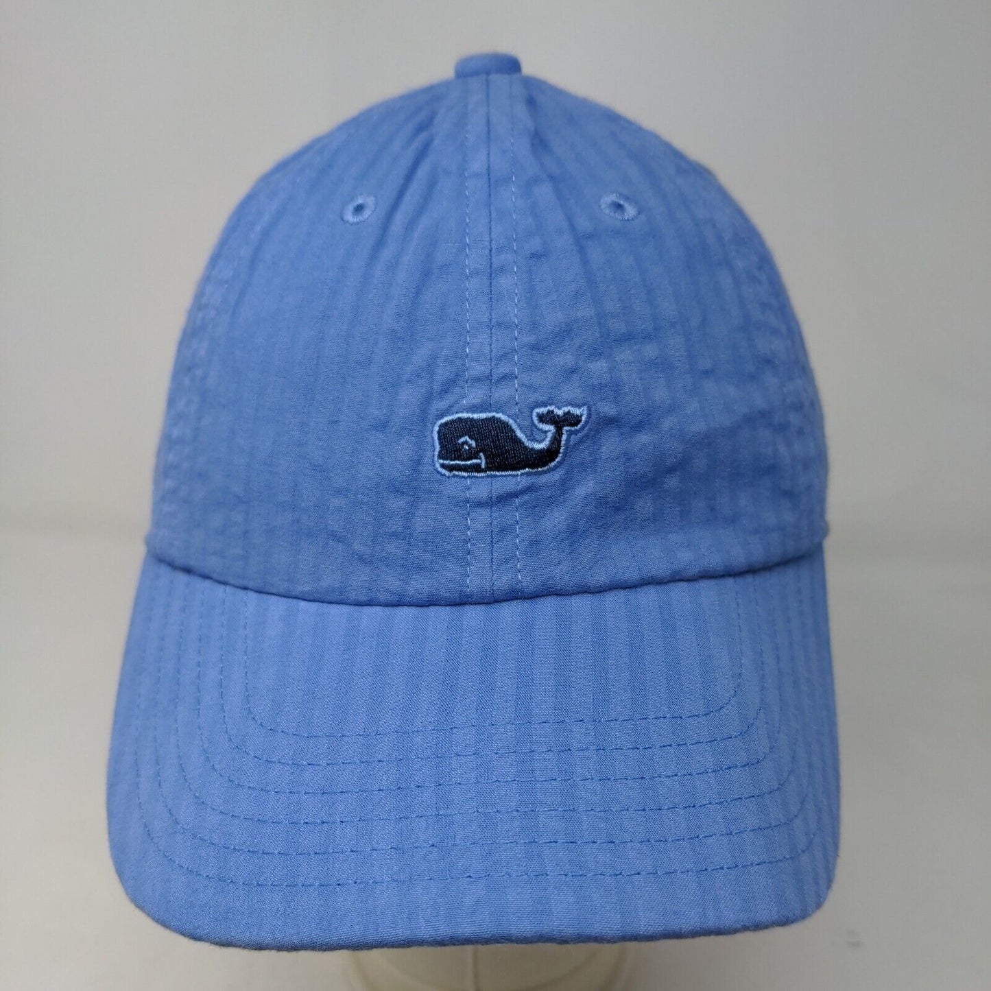 Vineyard Vines Men's Slideback Hat Blue Embroidered Whale Logo Cotton Blend