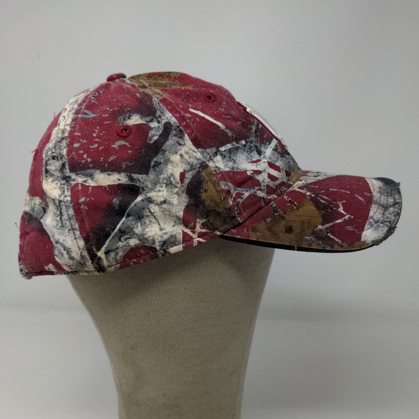 NCAA Men's Slideback Hat IU Indiana University Hoosiers Red Camo Embroidered