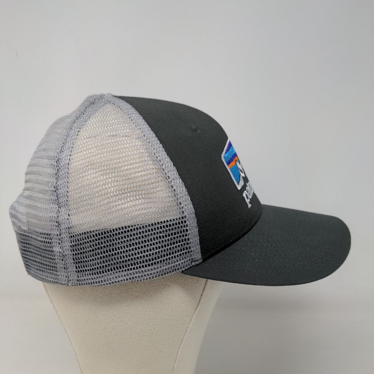 Patagonia Men's Snapback Mesh Back Hat Gray Adjustable Embroidered Logo