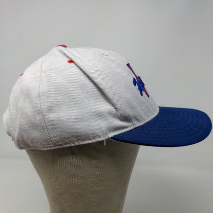 Roncalli Snapback Hat Gray OSFA Embroidered Logo Made in the USA
