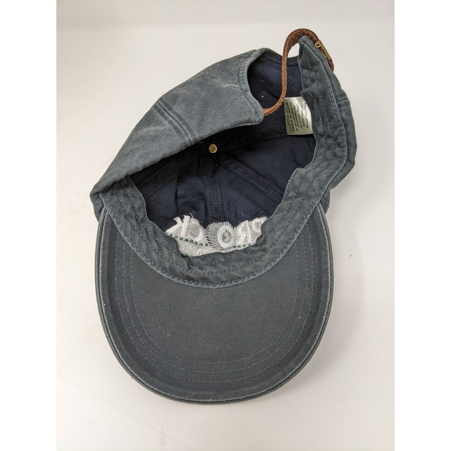 Prock Marine Company Hat Adams Brand Slideback Adjustable Black Embroidered