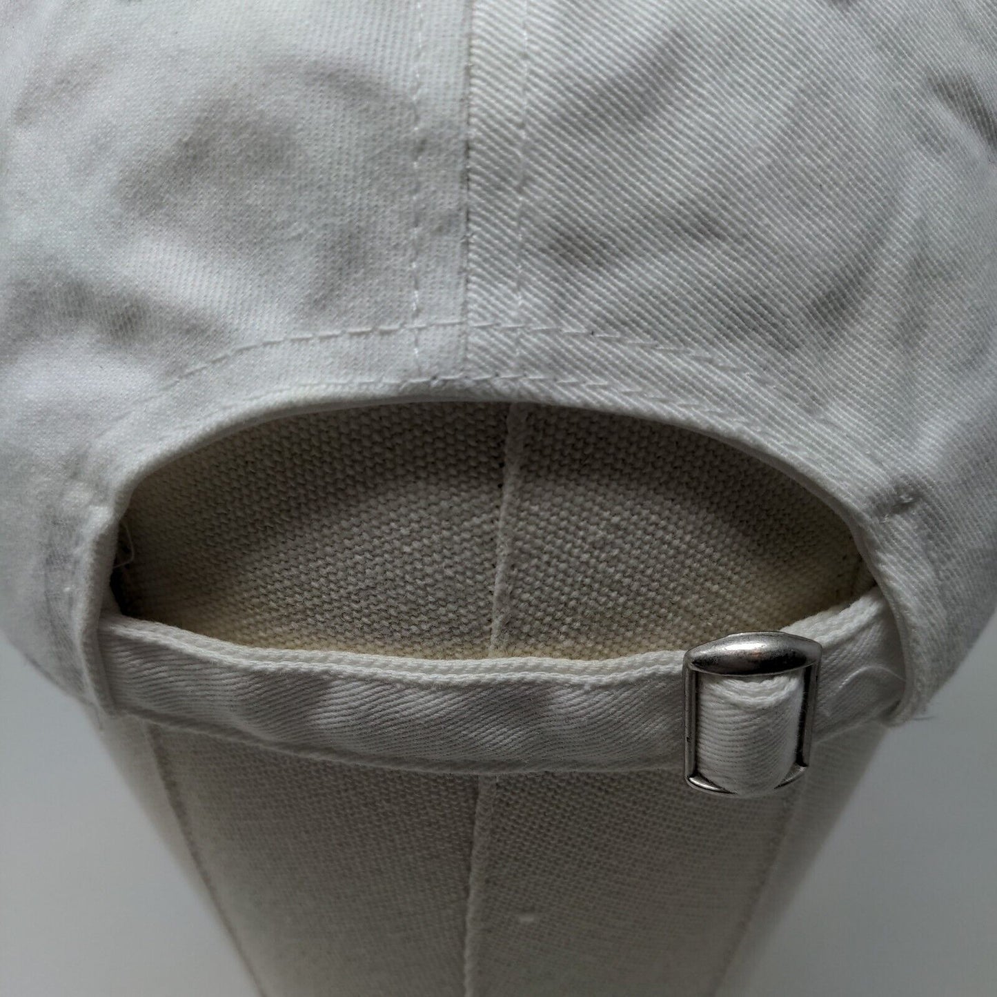 Sam Smith Men's Slideback Hat White Adjustable Embroidered Logo 100% Cotton