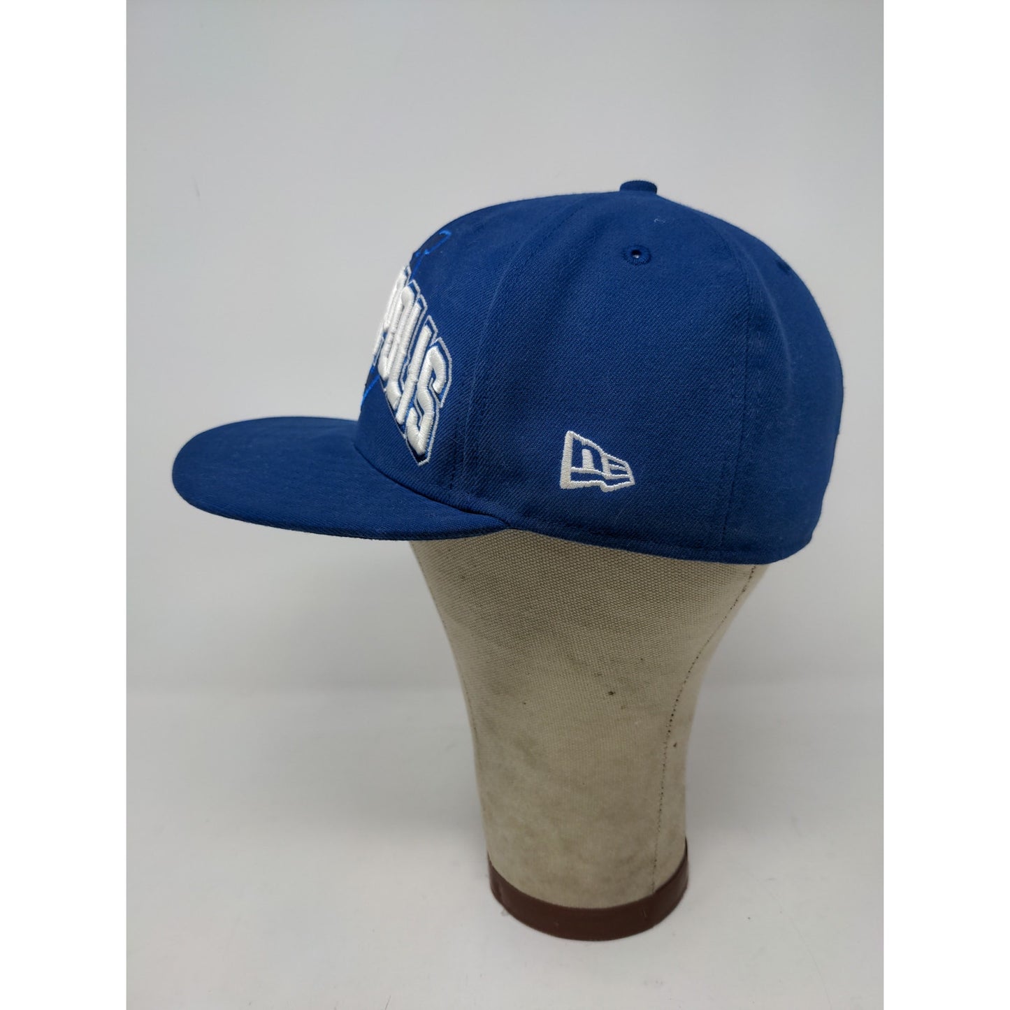 NFL Indianapolis Colts New Era 59Fifty Fitted Hat Size 7 1/8 Blue Embroidered