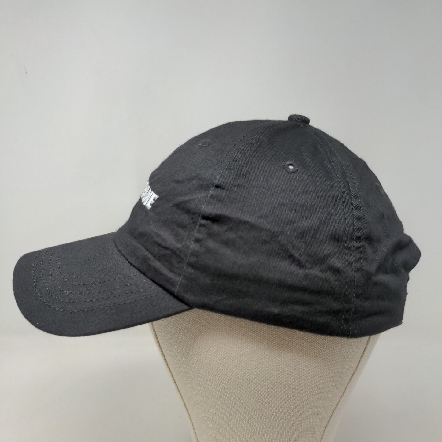 Unbranded Men's Strapback Hat Black OSFM Embroidered Logo Trane 100% Cotton