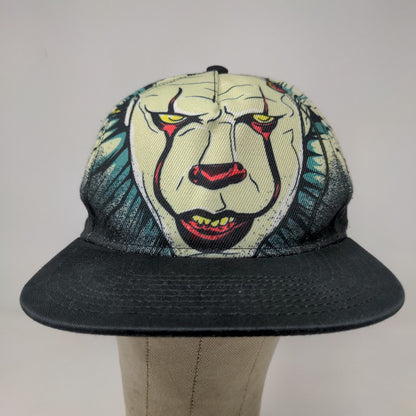 IT Men's Snapback Hat All Over Print Black OSFM Horror Movie Pennywise Official