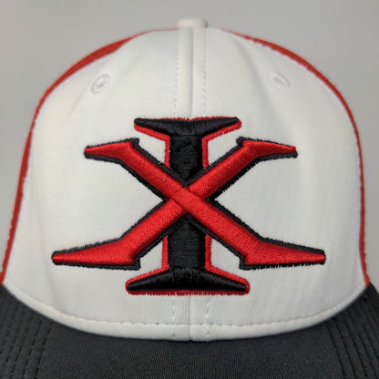 XG Extreme Mens Fitted Hat White Black Size M Embroidered Logo