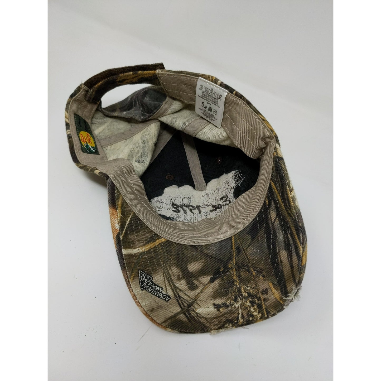 Bass Pro Shops Camo Strapback Hat OSFM Advantage Max 4 HD Camouflage Green Brown