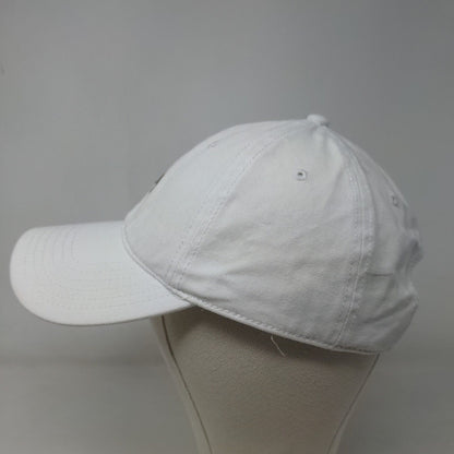 Otto Men's Slideback Hat White Size OSFM Embroidered Goat Logo 100% Cotton