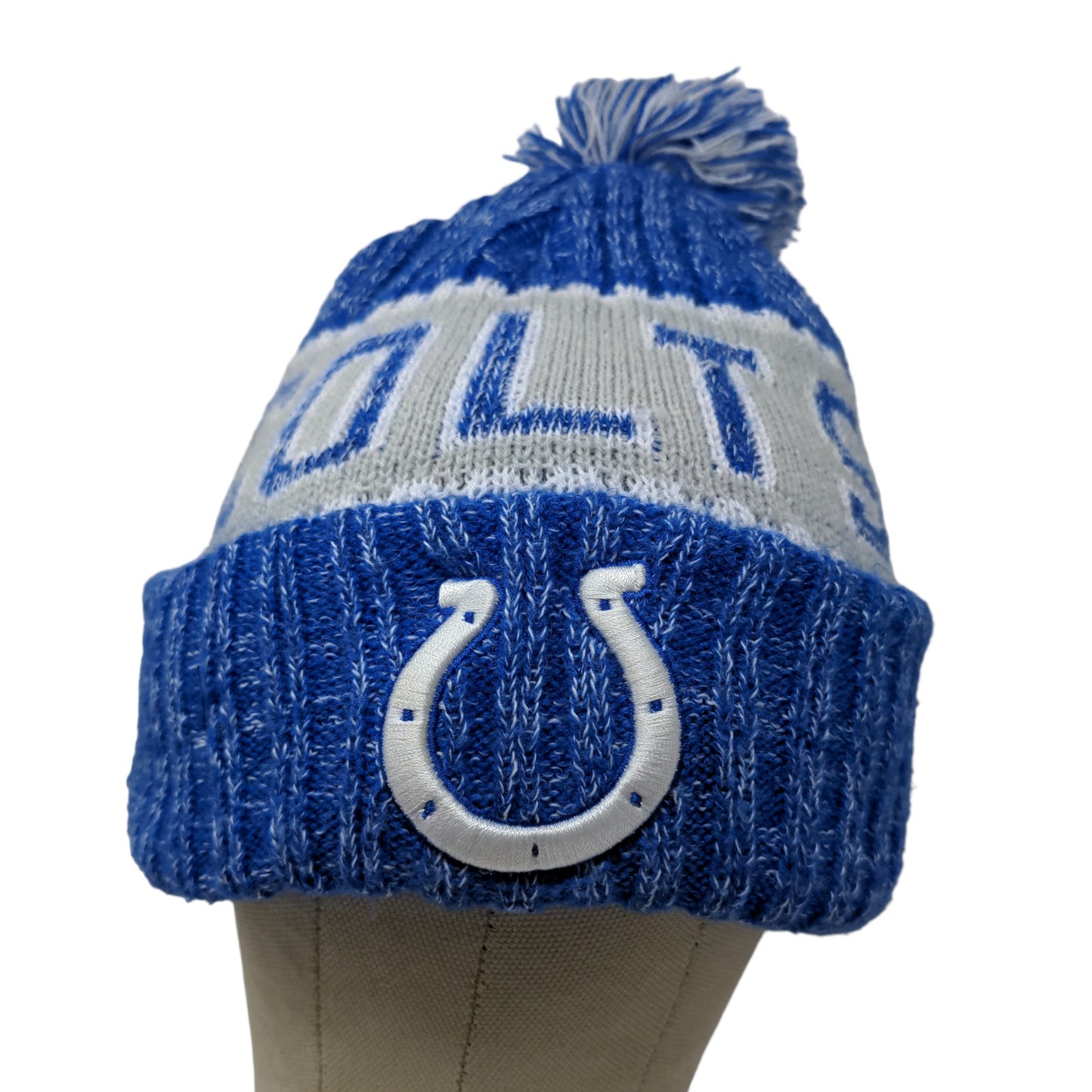 New Era Men's NFL Knit Beanie Hat Cap Indianapolis Colts Embroidered Logo Blue