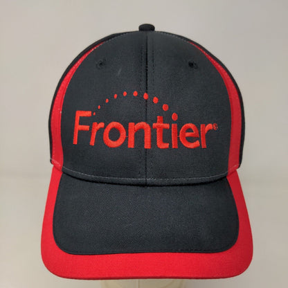 WearGuard Men's Strapback Hat Black OSFA Embroidered Frontier Internet Logo