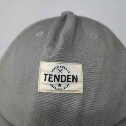 Tenden Slideback Hat Gray Adjustable Patch Logo Cap American Made