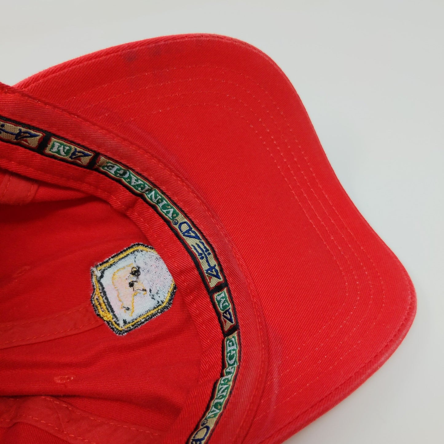 Las Vegas Bear's Best Golf Course Dobber Slideback Hat Embroidered Logo Red