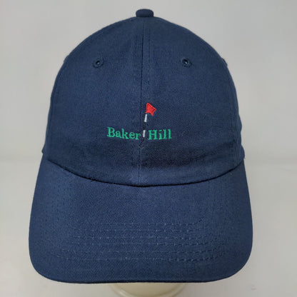 Imperial Men's Slideback Hat Blue OSFA Embroidered Baker Hill Golf Staff Logo