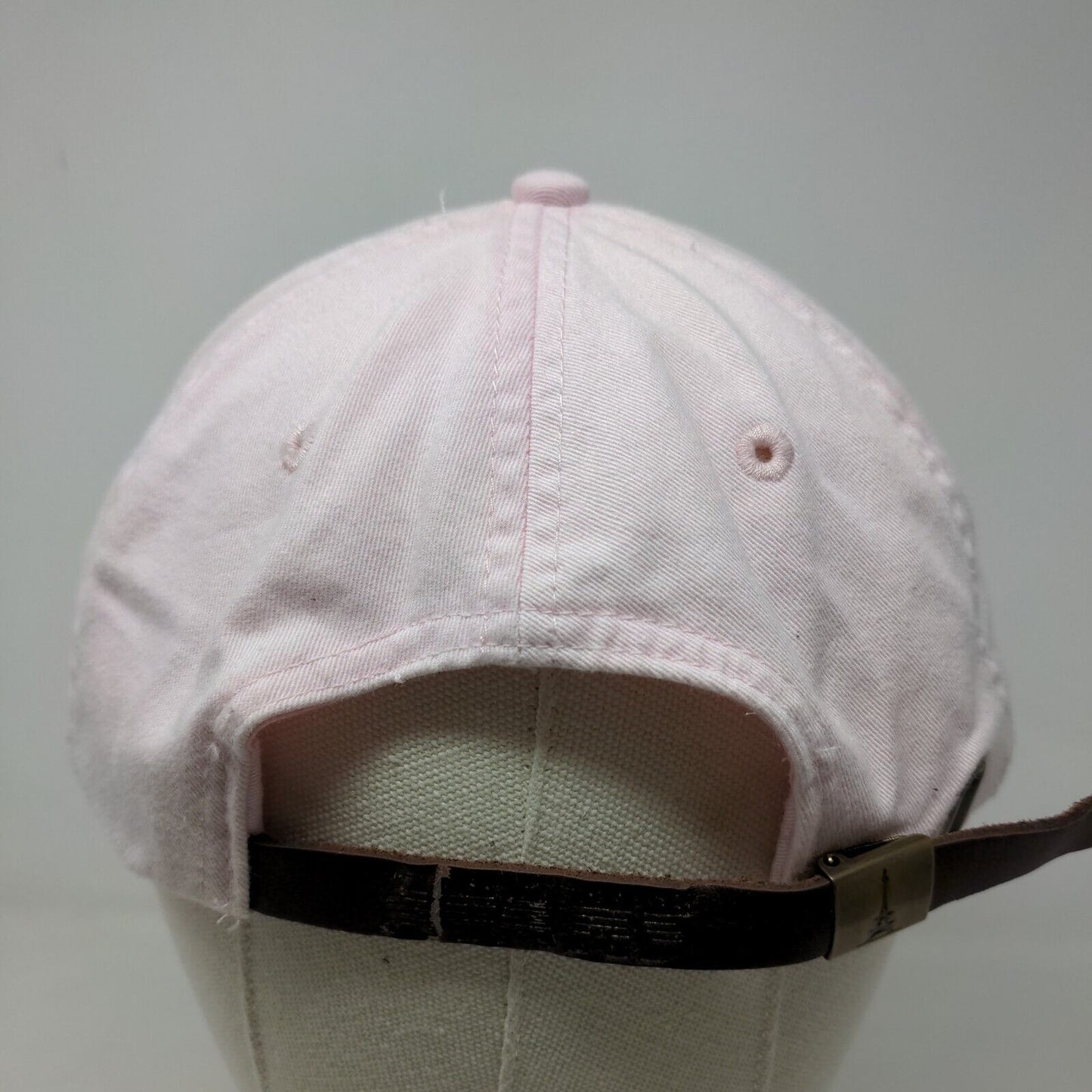 Adams Women's Slideback Hat Pink Embroidered Horse Equestrian Logo Cotton