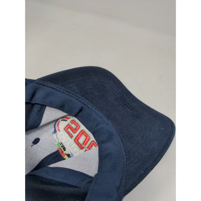 Vintage 2005 47th Daytona 500 Slideback Hat Adjustable Blue Embroidered Logo