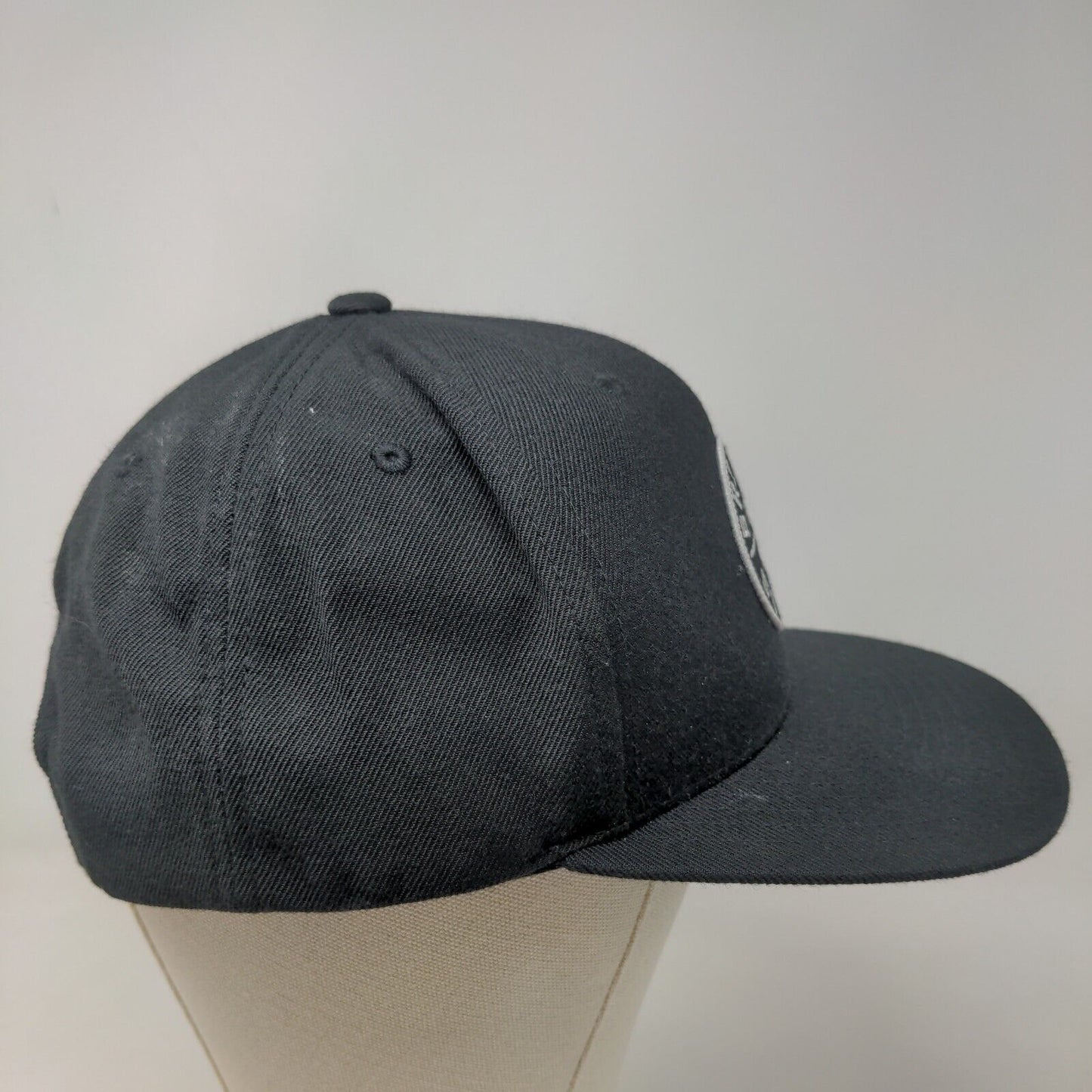 Brixton Men's Snapback Hat Black Adjustable Embroidered Big Logo
