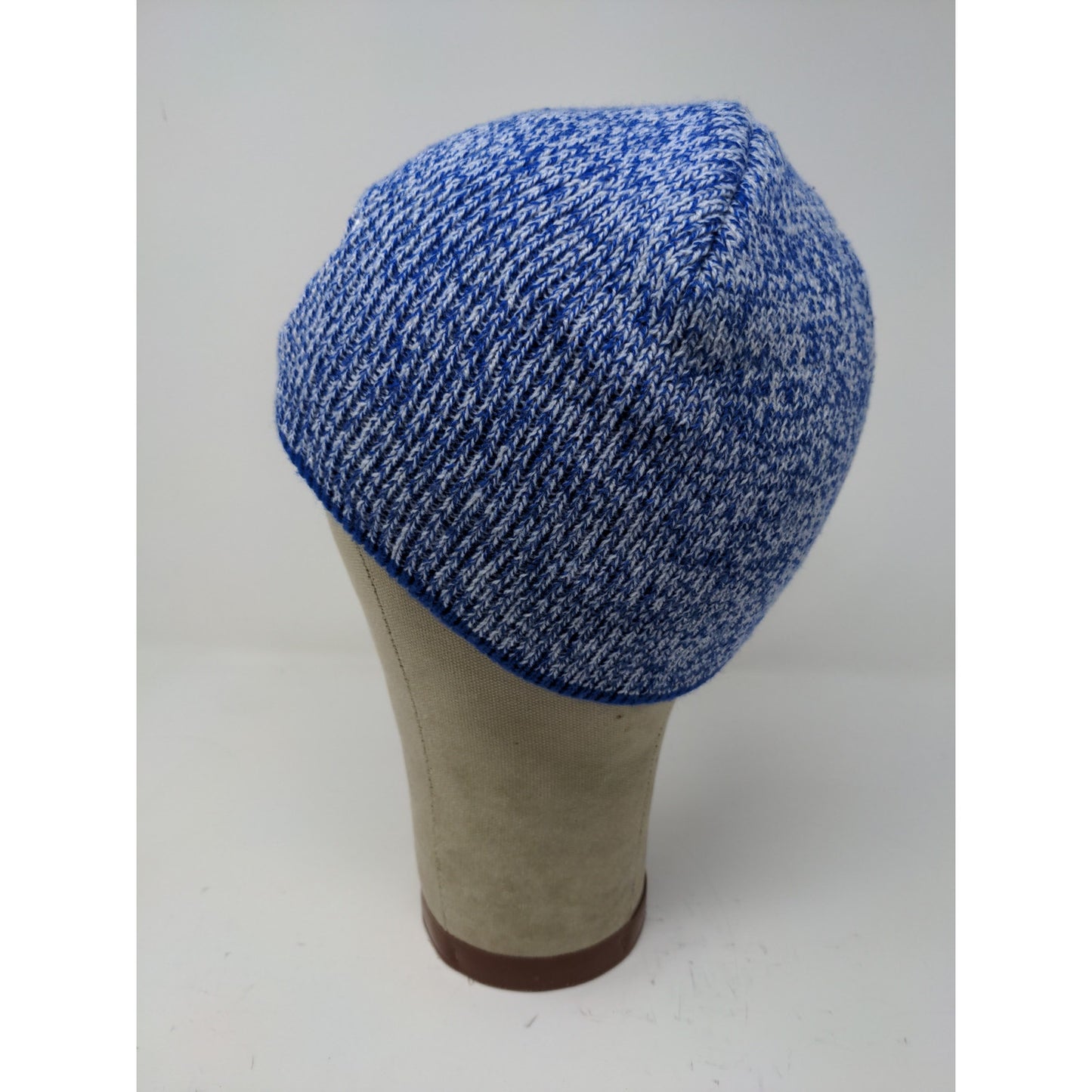 W Feather Logo Beanie Hat Embroidered Logo Blue Soft My Town Originals