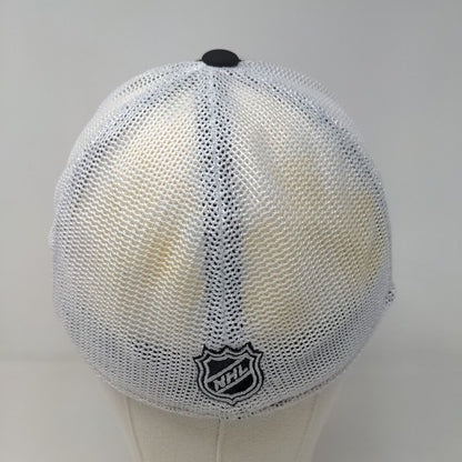 NHL Center Ice Men's Mesh Back Hat Black White New Jersey Devils Embroidered