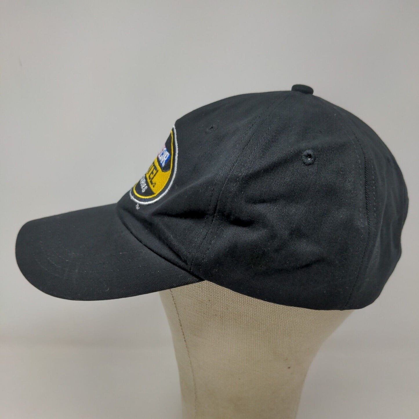 Nascar Men's Nextel Cup Series Strapback Hat Black OSFA Embroidered Logo