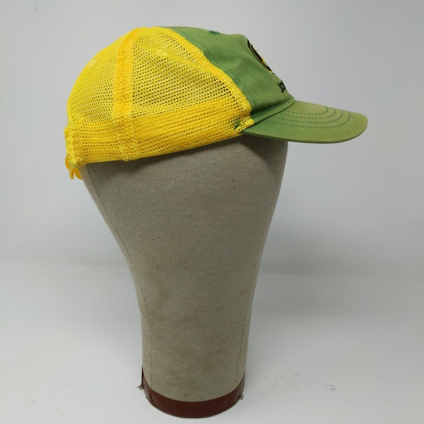 John Deere Toddler Hat Green Yellow One Size Meshback Snapback Embroidered Logo