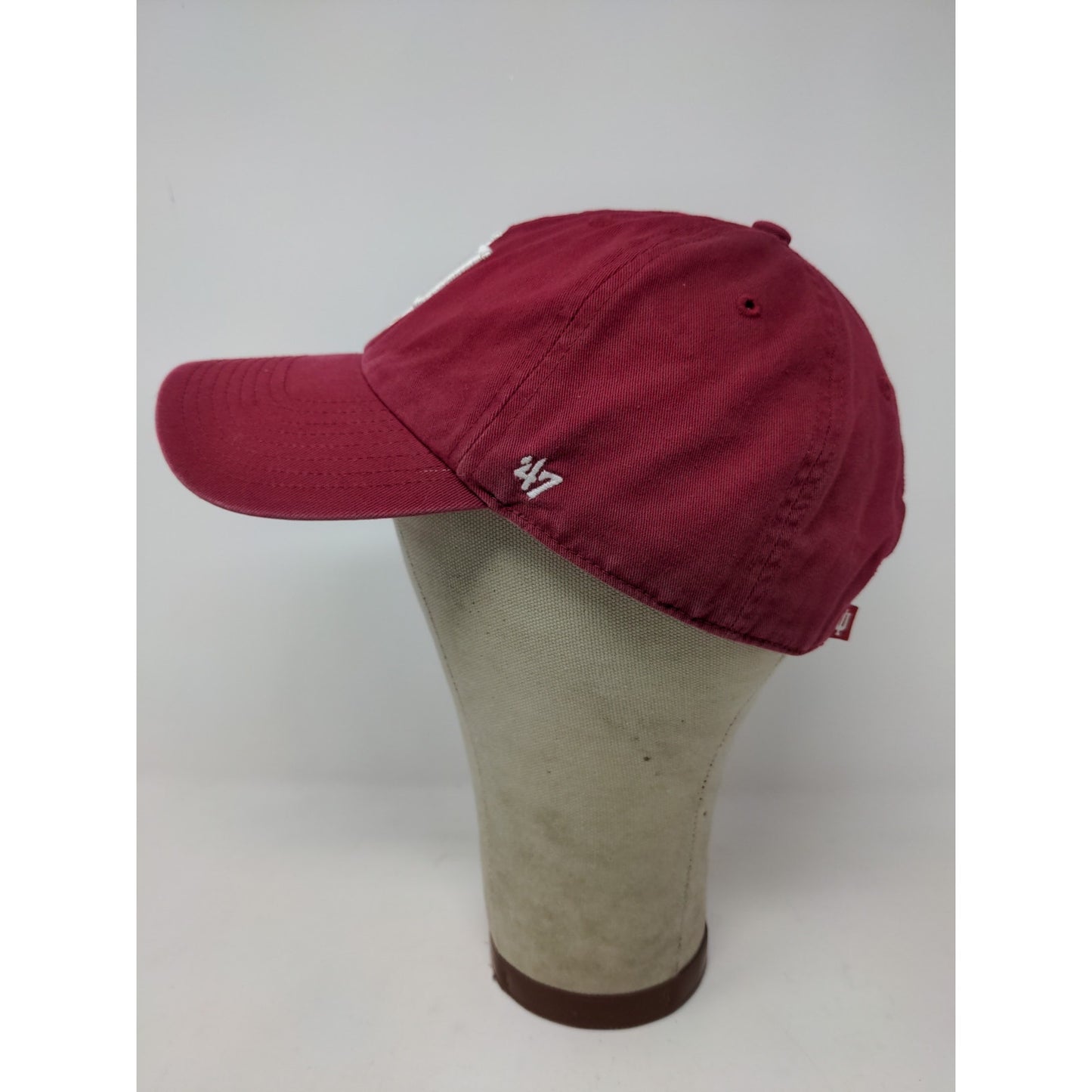 47 Brand IU Indiana University Hat OSFA Slideback Red Embroidered Logo