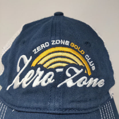 District Men's Zero Zone Gold Club Strapback Mesh Back Hat Blue White Gatorade