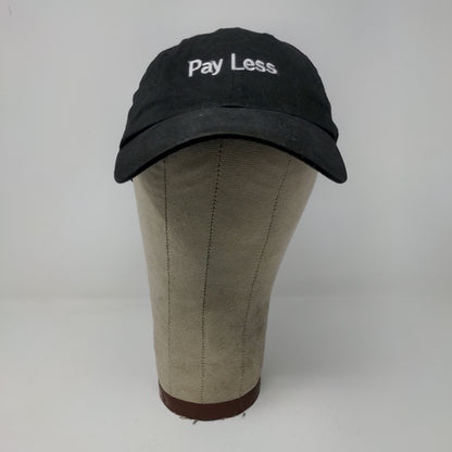 Fashion Seal Men's Pay Less Slideback Hat Embroidered Spell Out Black