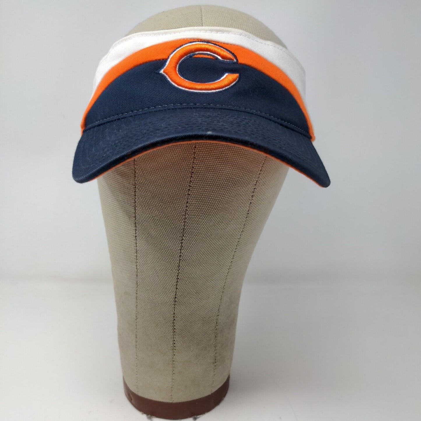 Reebok NFL Chicago Bears Strapback Sun Visor Blue OSFA Embroidered Logo