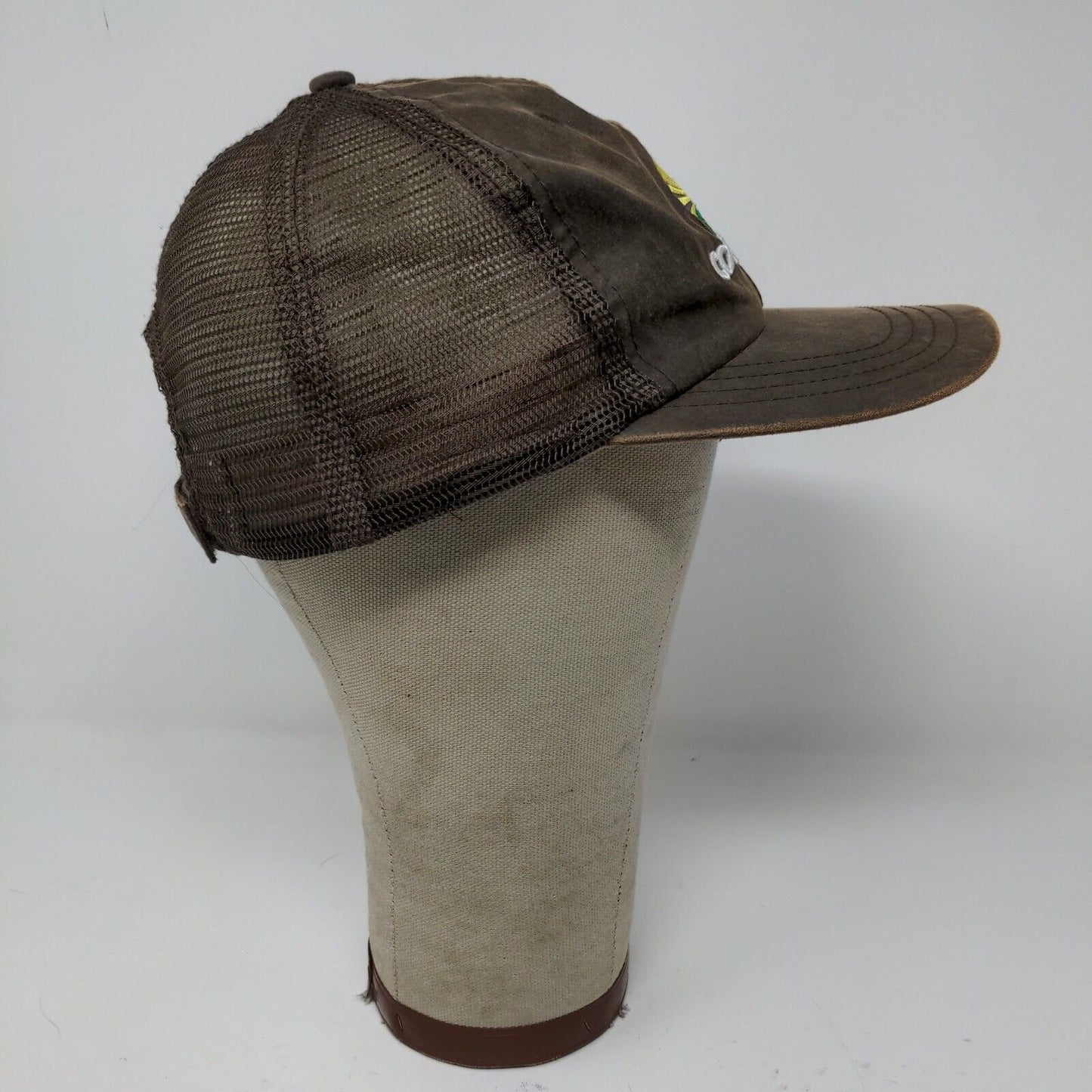 Co-Alliance Mens Hat Meshback Strapback Brown OSFA Embroidered Logo Farmer