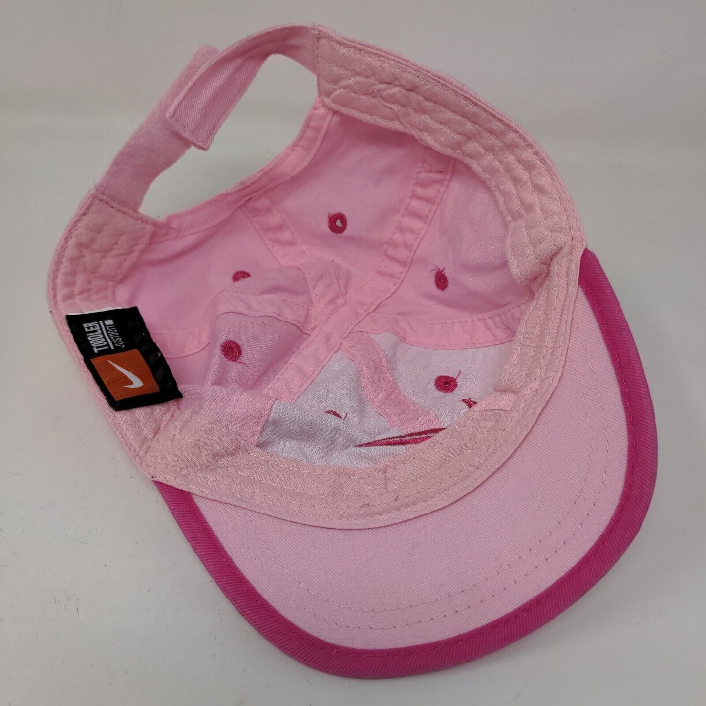 Nike Girl's Toddler Strapback Hat Pink Adjustable Embroidered Swoosh Logo