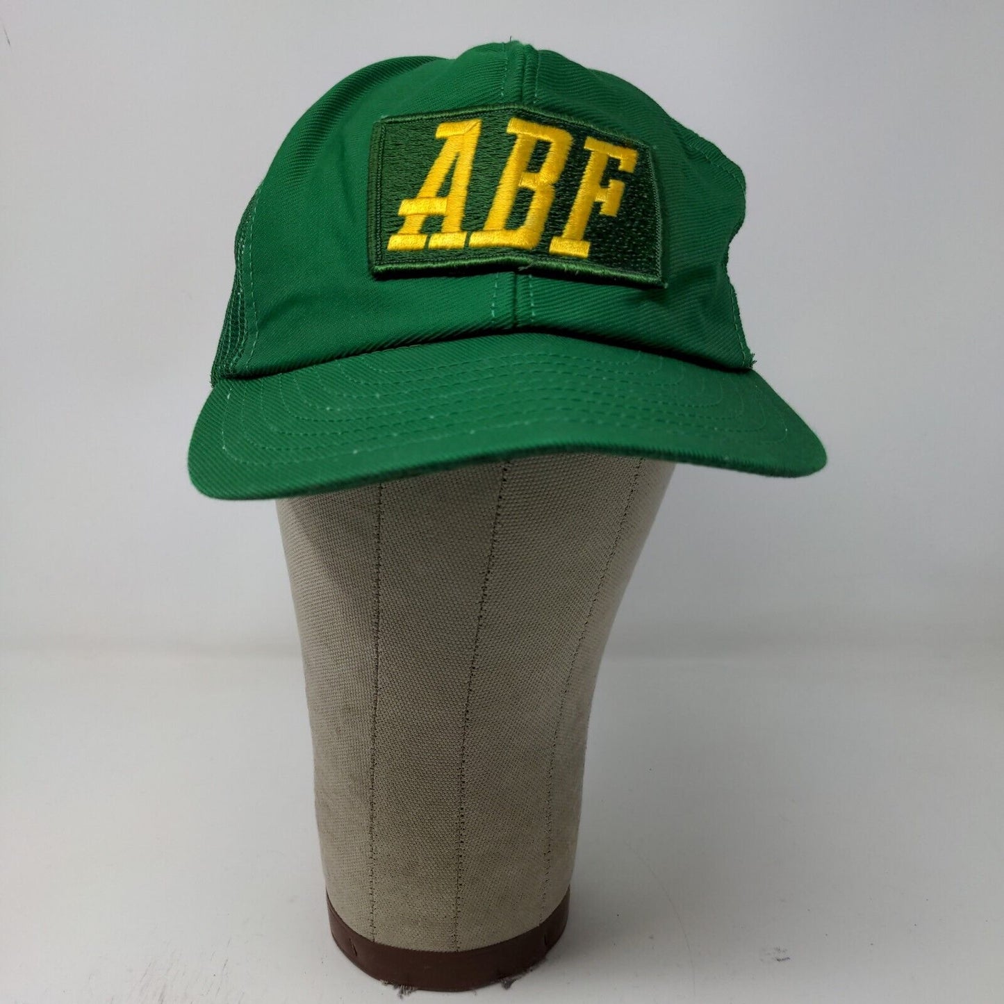 ABF Freight Snapback Mesh Back Hat Green Adjustable Embroidered Logo Vintage USA