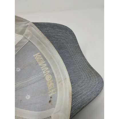Kenworth Trucks Mesh Back Snapback Hat Embroidered Logo Gray & White