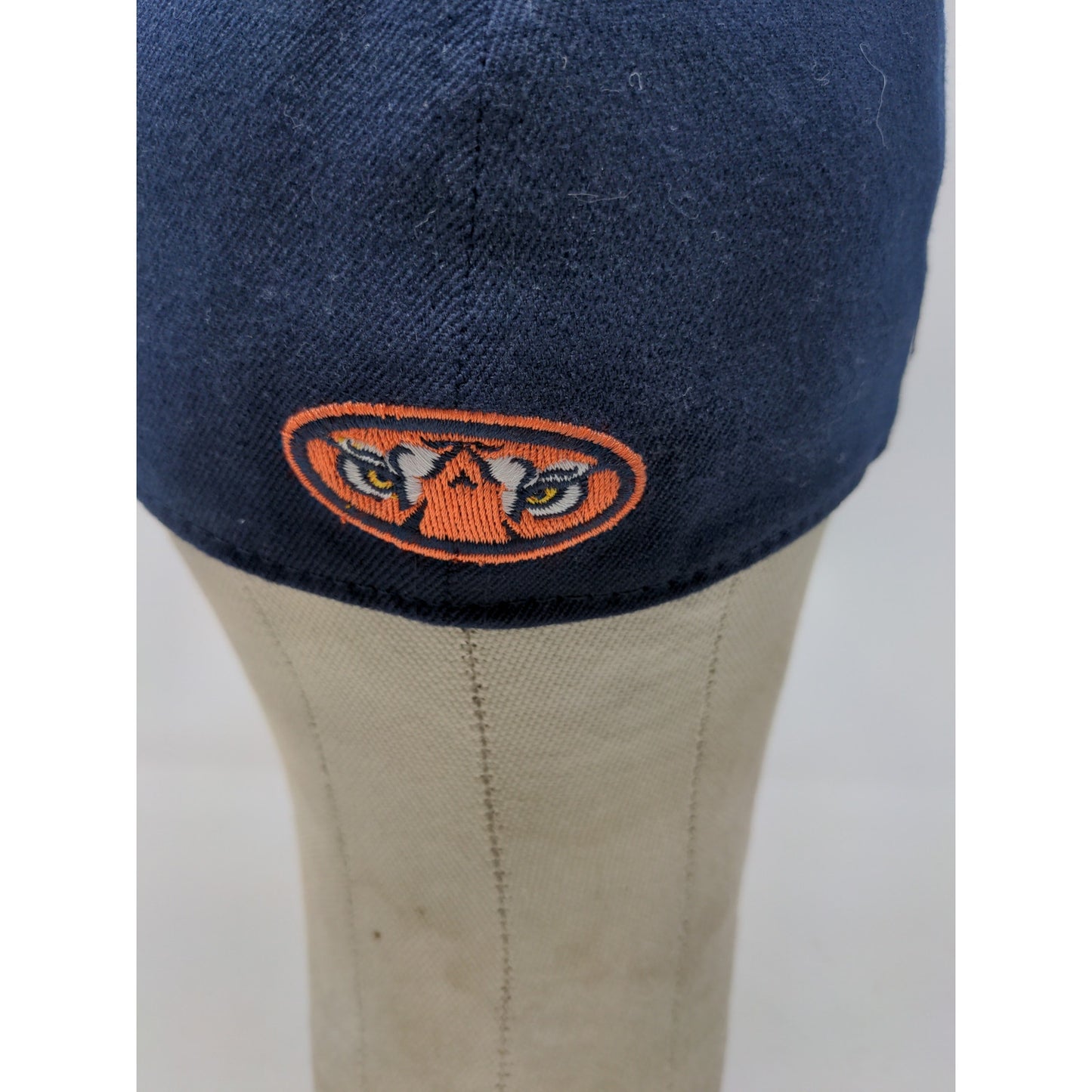 Auburn University Tigers One Fit Hat Embroidered Logo Blue & Orange