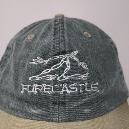 Forecastle Men's Slideback Hat Green Tan OSFA Embroidered Logo