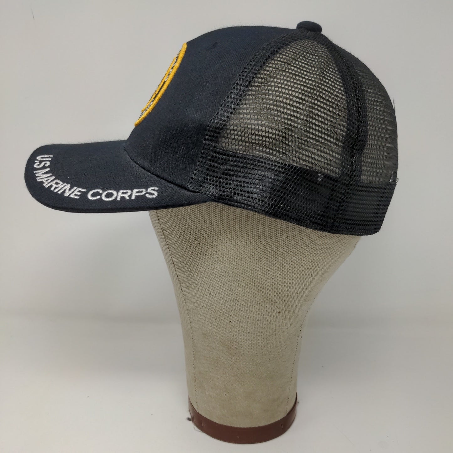 USMC United States Marine Corps Snapback Mesh Back Hat Blue Adjustable