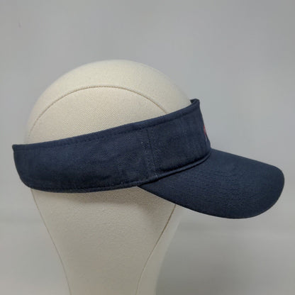 Richardson Men's Strapback Sun Visor Hat Blue Model R45 Embroidered A Logo