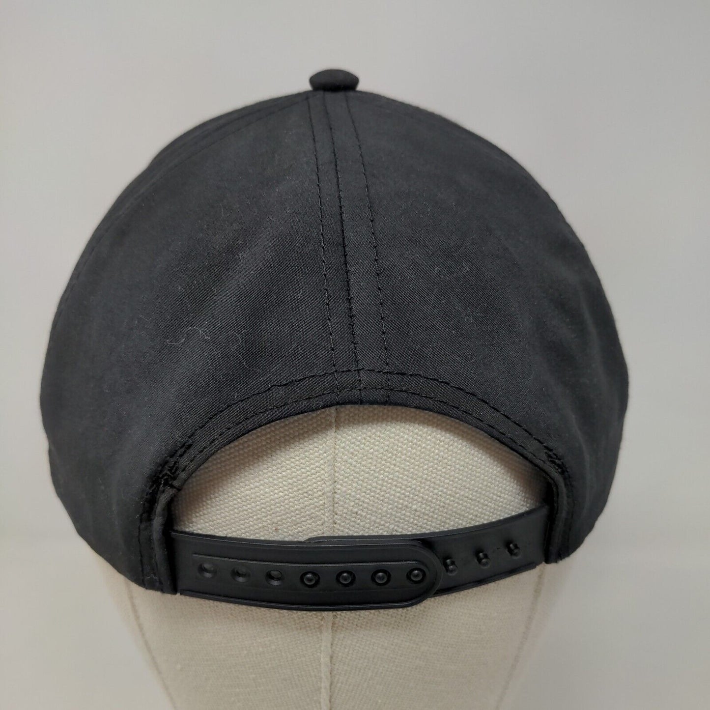 Justice Girl's Snapback Hat Black OSFM Rainbow Bill Graphic Adjustable
