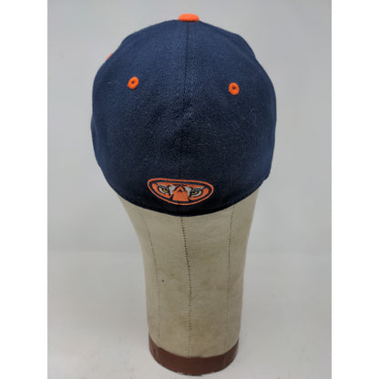 Auburn University Tigers One Fit Hat Embroidered Logo Blue & Orange