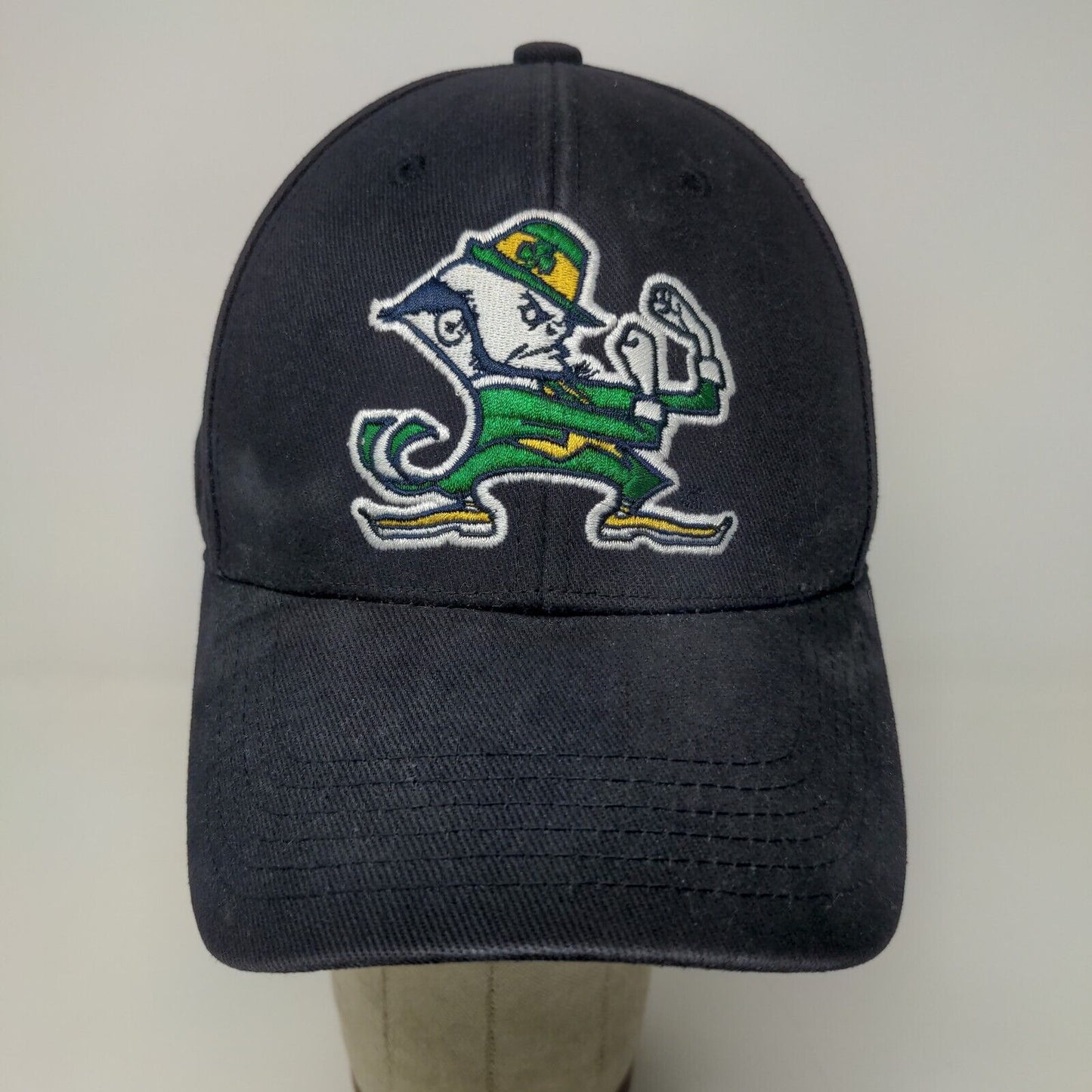 Captivating Headwear Notre Dame Fighting Irish Strapback Hat Blue Embroidered