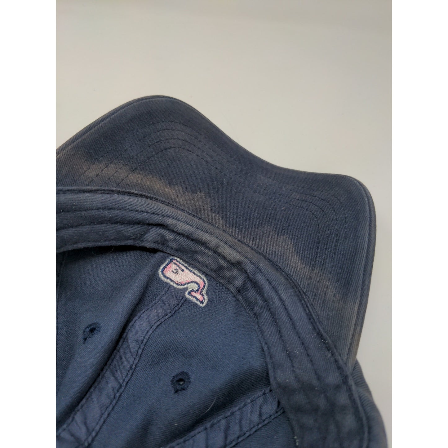 Vineyard Vines Martha's Vineyard Slideback Hat Embroidered Whale Logo Blue