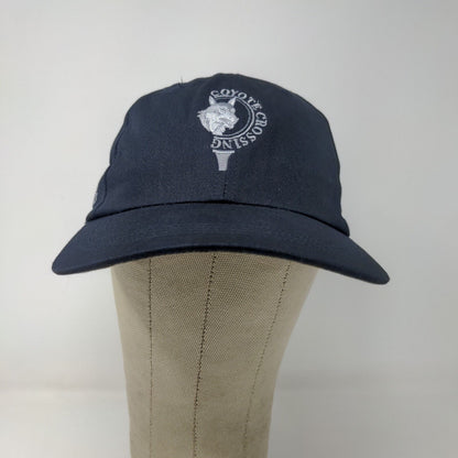 Ahead Headgear Men's Slideback Hat Blue Coyote Crossing Vintage 2001 Fundraiser