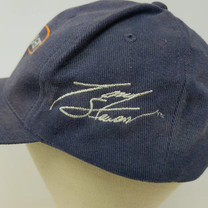 Tony Stewart Fan Club Snapback Hat W/ Vintage 1st Win 1999 Pin Blue