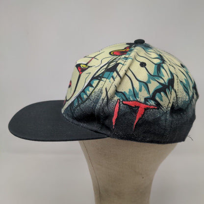 IT Men's Snapback Hat All Over Print Black OSFM Horror Movie Pennywise Official