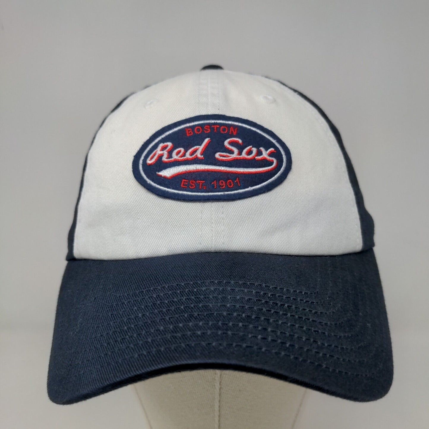 American Needle Men's Slideback Hat Blue Boston Red Sox MLB Logo Embroidered