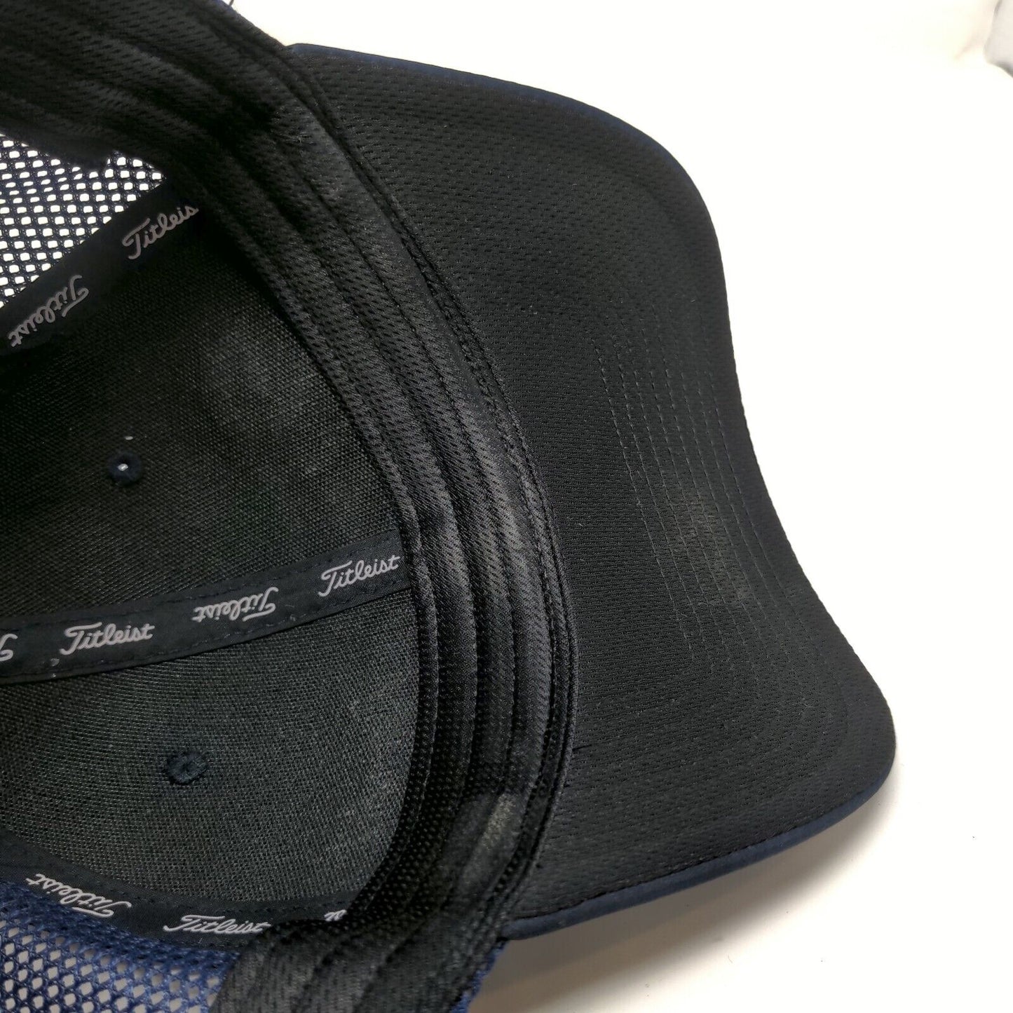 Titleist Golf Mens Slideback Mesh Back Hat Blue Embroidered Logo