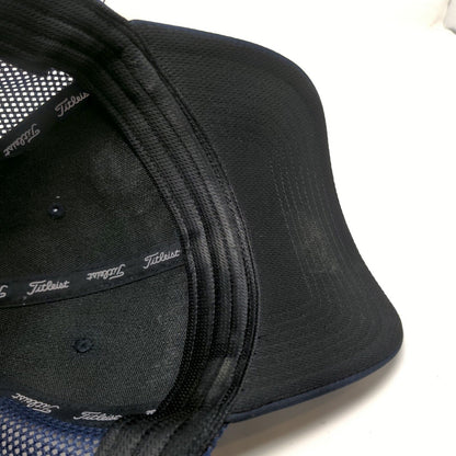 Titleist Golf Mens Slideback Mesh Back Hat Blue Embroidered Logo