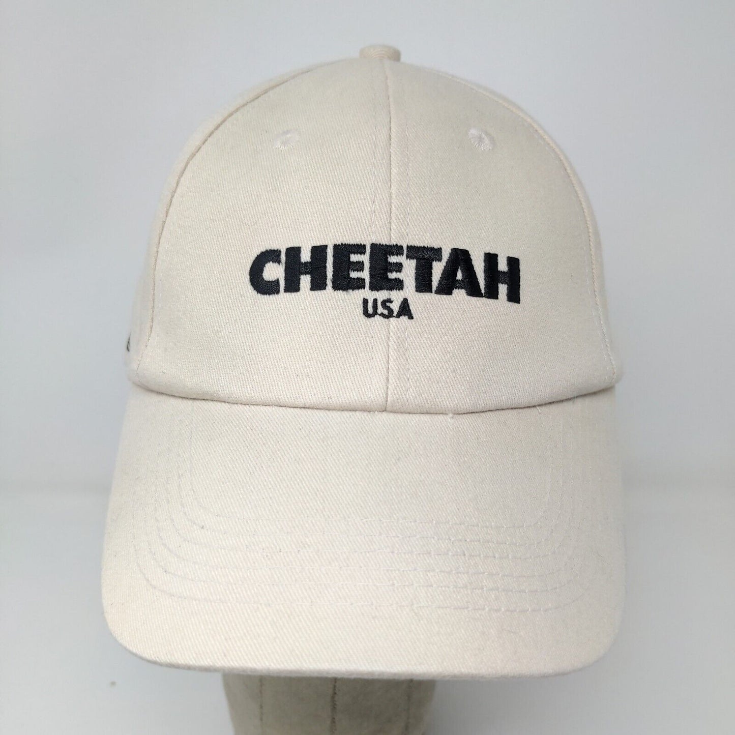 Cheeta USA Strapback Hat Tan Adjustable Embroidered Logo Renu With Style