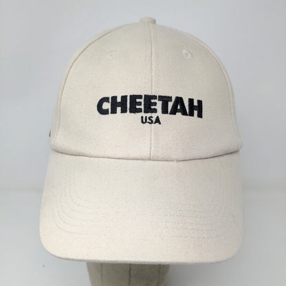 Cheeta USA Strapback Hat Tan Adjustable Embroidered Logo Renu With Style