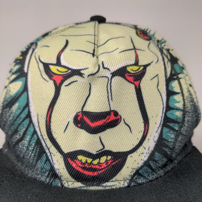 IT Men's Snapback Hat All Over Print Black OSFM Horror Movie Pennywise Official